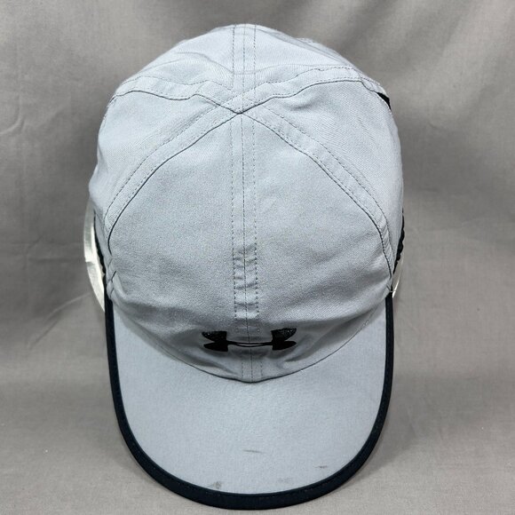 Under Armour Strapback Hat Cap Gray Lightweight Running Tennis Golf Dad Mens - Picture 7 of 16